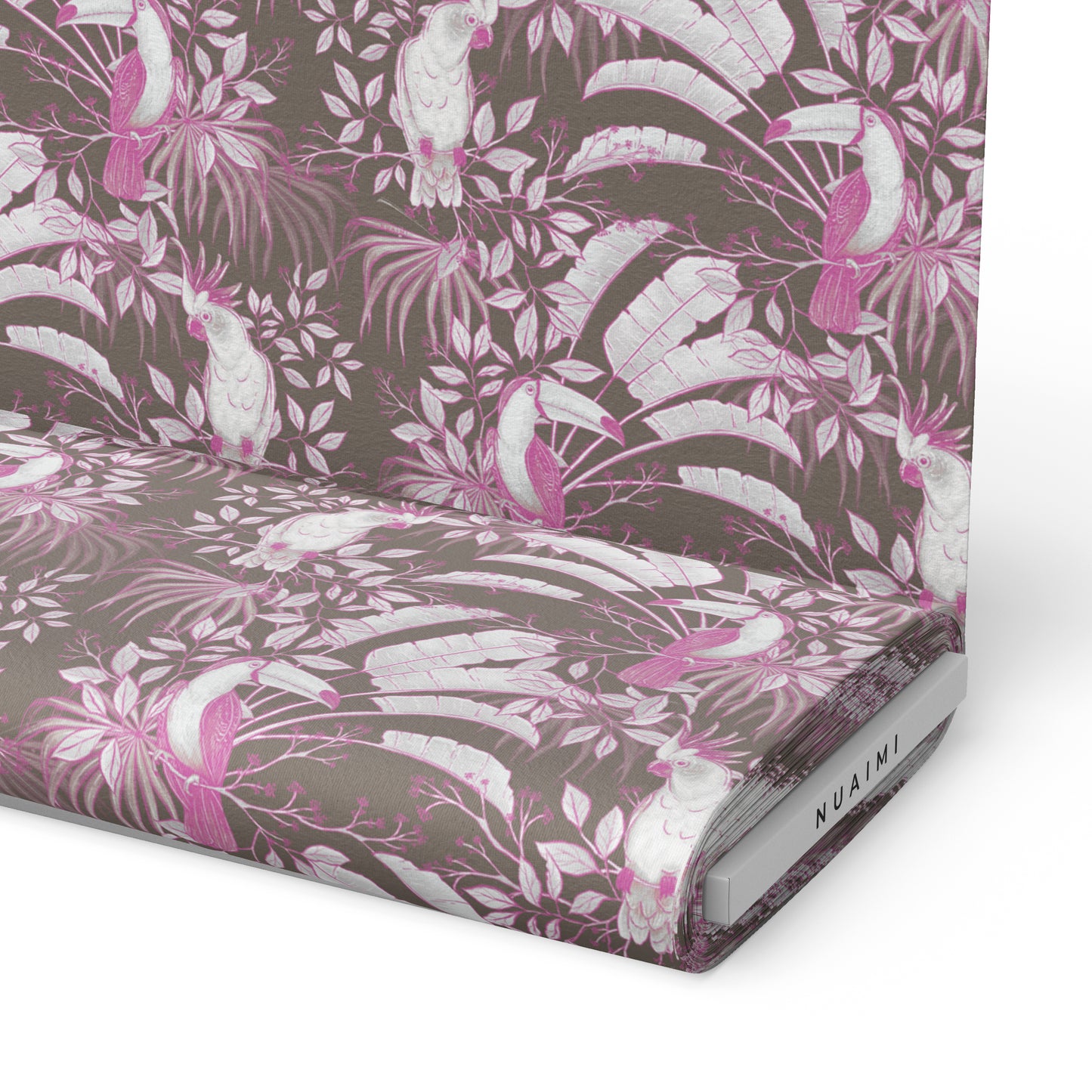 Birds of Paradise - Taupe/Pink